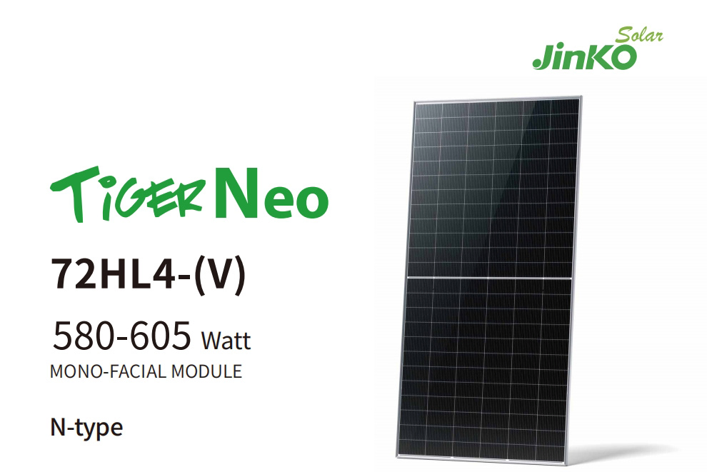 Sail Solar Jinko Tiger N-Type Solar Panels 144cell Bifacial Panels for Commercial Use