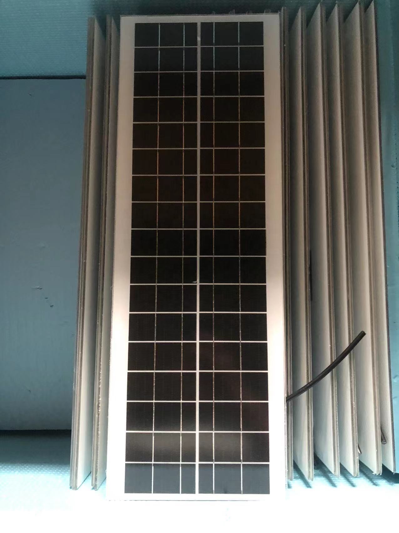 High Efficiency 60W Monocrystalline Silicon PV Solar Panel 18.2V All Black 18.6% Efficiency Portable Power Station RV Marine
