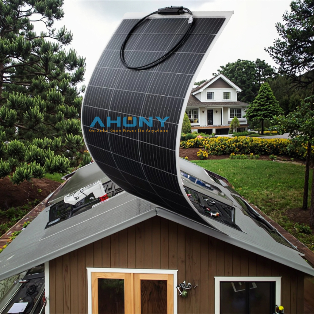 Best Stable 12V 100-500W Off-Grid Solar Power System Monocrystalline Silicon Flexible Thin Film Light Weight Solar Panels