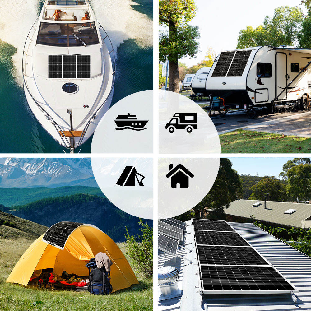 430W NANO Self-Cleaning Flexible Solar Panel Module Lightweight Monocrystalline Silicon for Boat RV Building