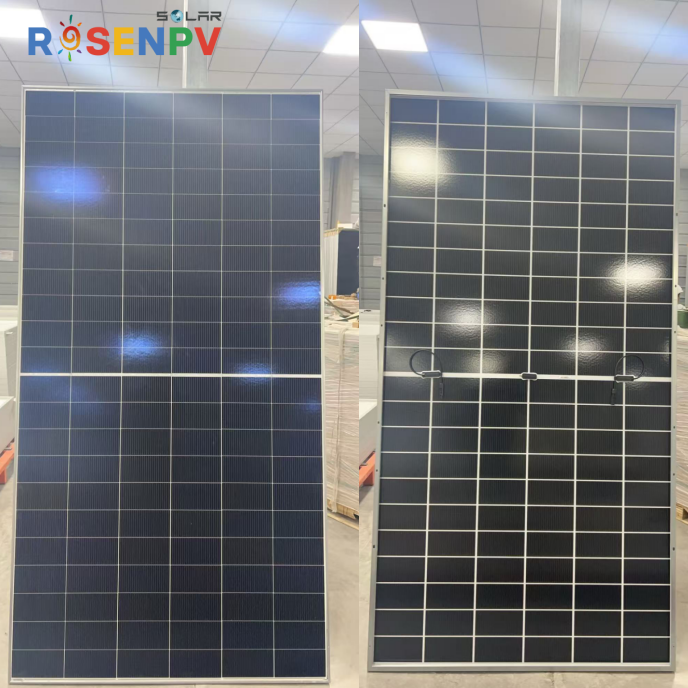 730W 2.0mm Anti Reflective Coated Double Glass Bifacial Solar Panels