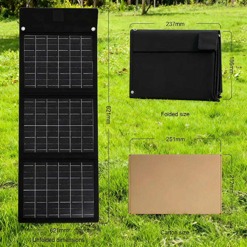 High Efficiency 18W Foldable Portable Solar Panel Kit TUV Certified Eco-friendly Waterproof IPX4 Outdoor Camping Alecter Solar