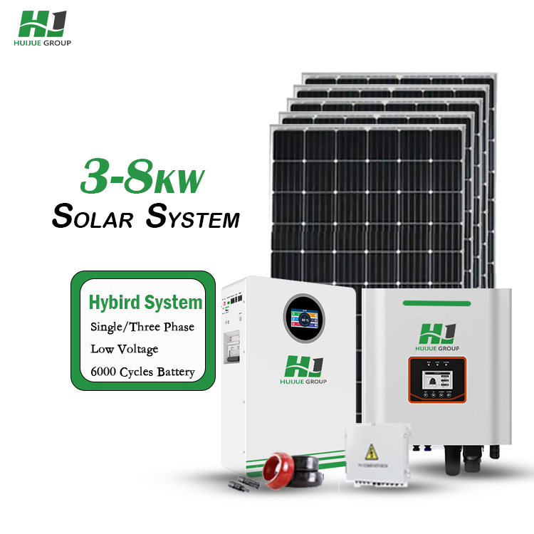 Home Use Hybrid Solar System 10000W Solar Panels Complete Kits 10kw 15Kw 20kva Off Grid Solar Power Energy System With Battery