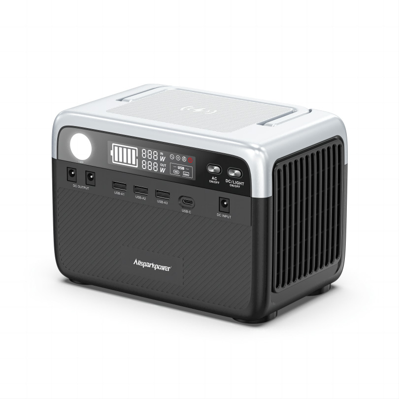 300W Portable Power Generator Lithium Ion Pure Sine Wave Inverter MPPT Solar Panel Car Charging Wireless Charging C Flashlight