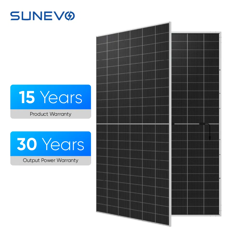 Sunevo N Type Mono Solar Panel Battery Storage 700W 710W 750W 755W 770W Residential Solar Panel Installation