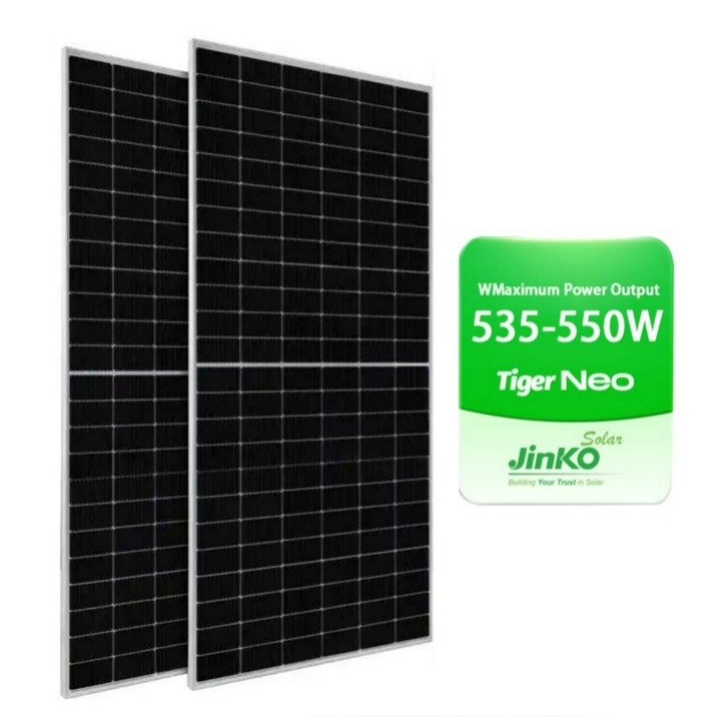 Jinko Solar Panel 535W 555W Jinko Tiger Neo N-Type PV Module High Efficiency Solar Panel 555W 535W for Residential Commercial Roof Power System