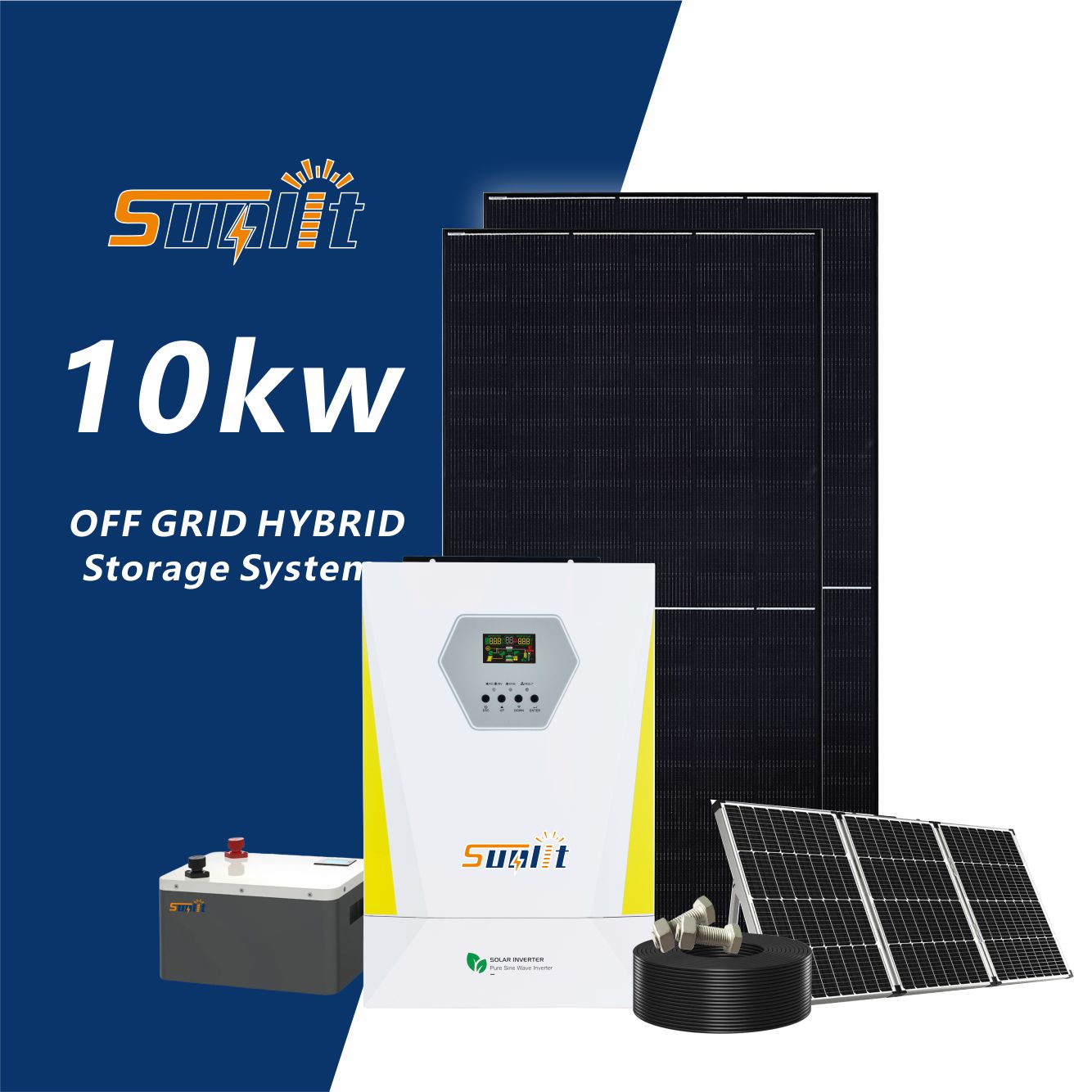 Complete off Grid 10kw Home Solar System Solar Energy System Solar Panels Kit