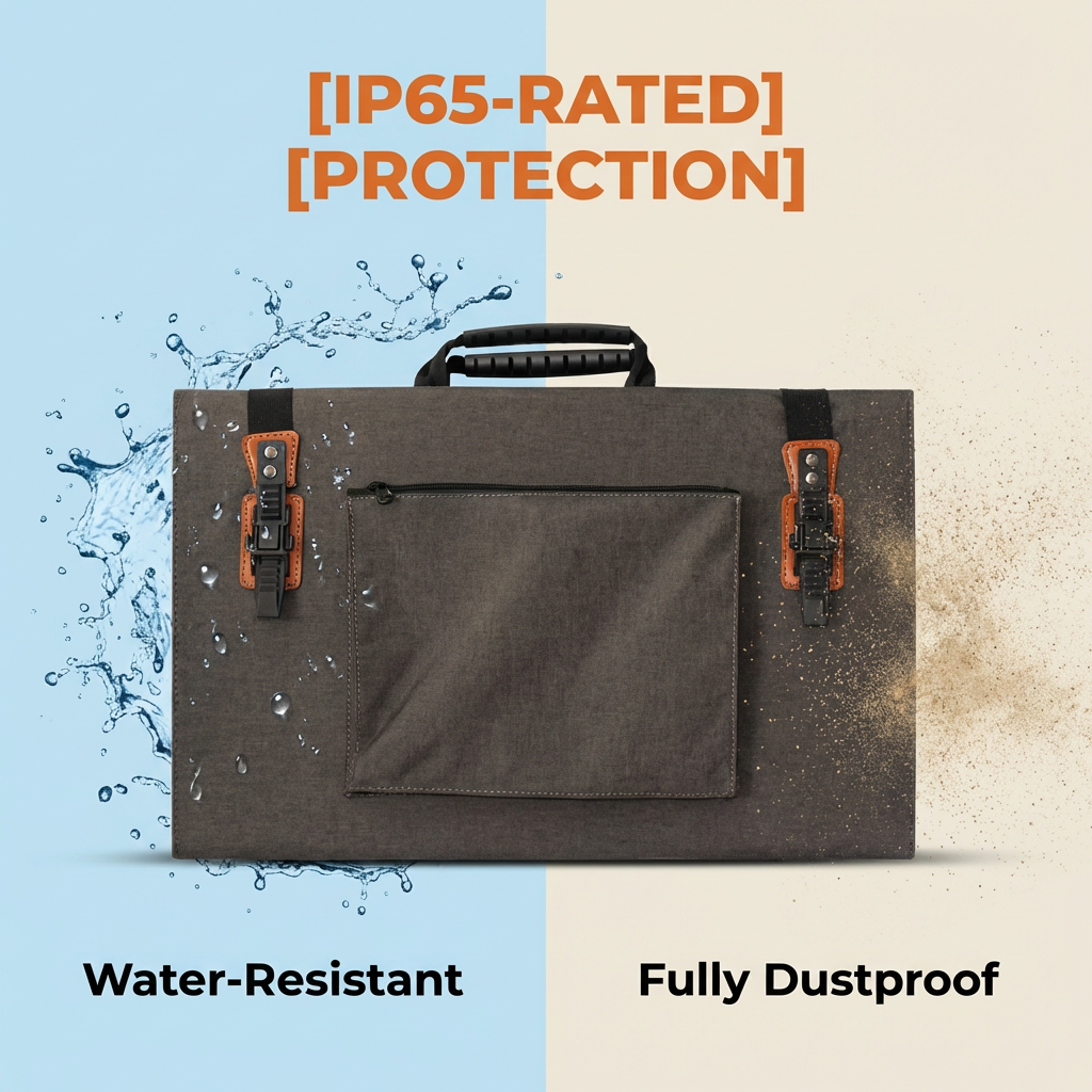 Outdoor Portable Foldable Solar Panel 100W 150W 200W 300W Solar Panel Black Waterproof with Folded Charge Bag
