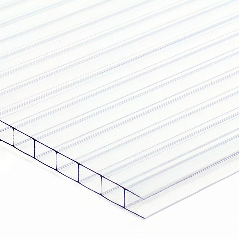 6mm 8mm 10mm UV Extruded Clear Cellular Hollow Panel Polycarbonate Sheets For Greenhouse Roof