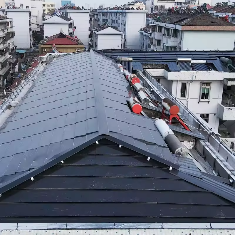 Photovoltaic BIPV Roof Tile High Efficiency Solar Panel Half Cell Technology Solar Tiles for Residential Commercial Roofs