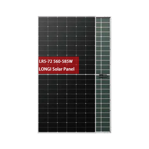 Longi Solar Transparent Organic Hi-MOX6LR5 72HTD 560-585W Bifacial Mono PERC High Power Module 22.6% Efficiency Solar Panel