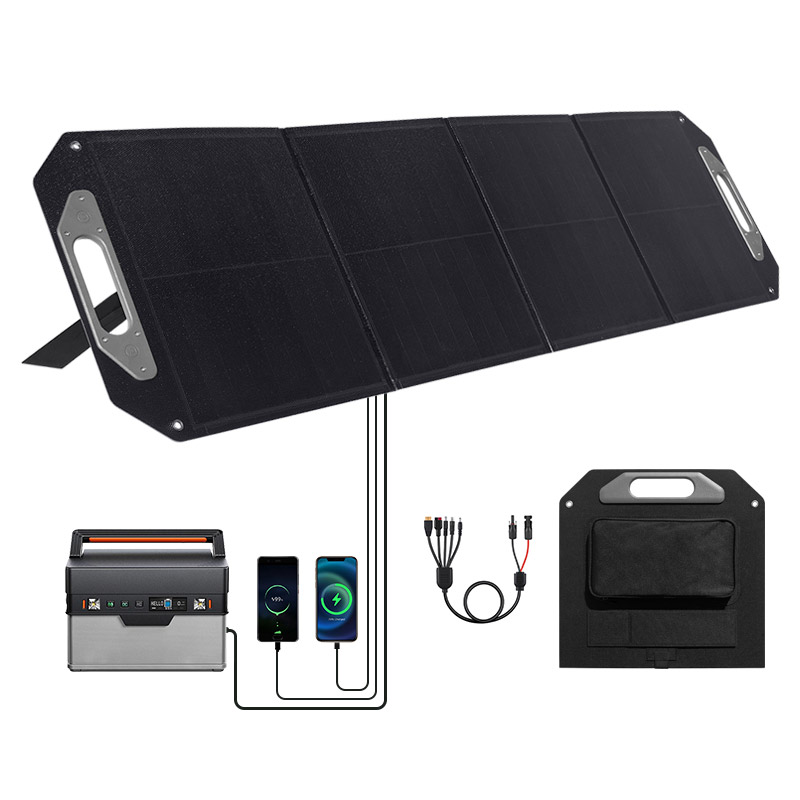 New Arrival Easy To Install Solar Portable 100W 120W 150W 200W Big Solar Folding Bags Foldable Solar Panels BC For Phone Charge