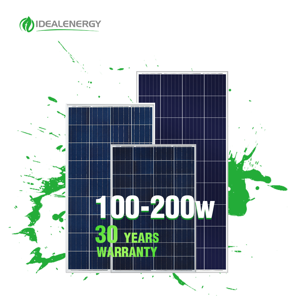 36cell Monocrystalline Polycrystalline Mono Black 100w 120 120w 125w 140w 155w 165w 180w 190 200 225w 230 Watt 235w Solar Panel