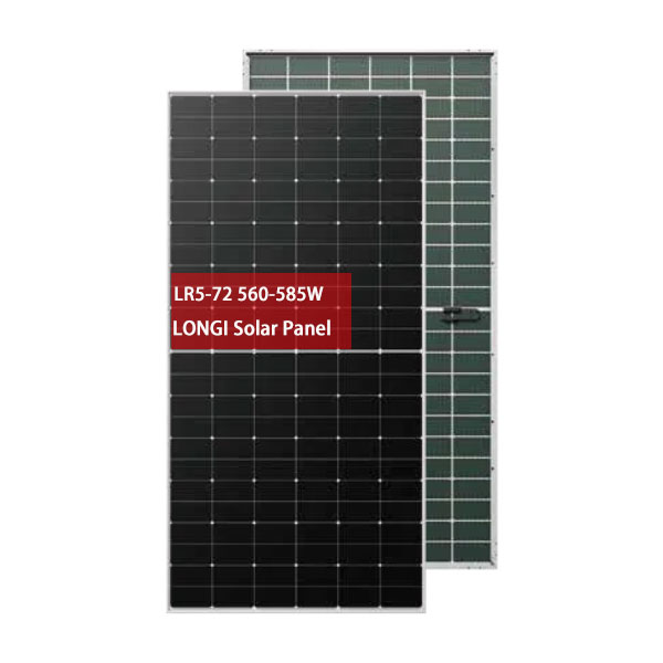 Longi Solar Transparent Organic Hi-MOX6LR5 72HTD 560-585W Bifacial Mono PERC High Power Module 22.6% Efficiency Solar Panel