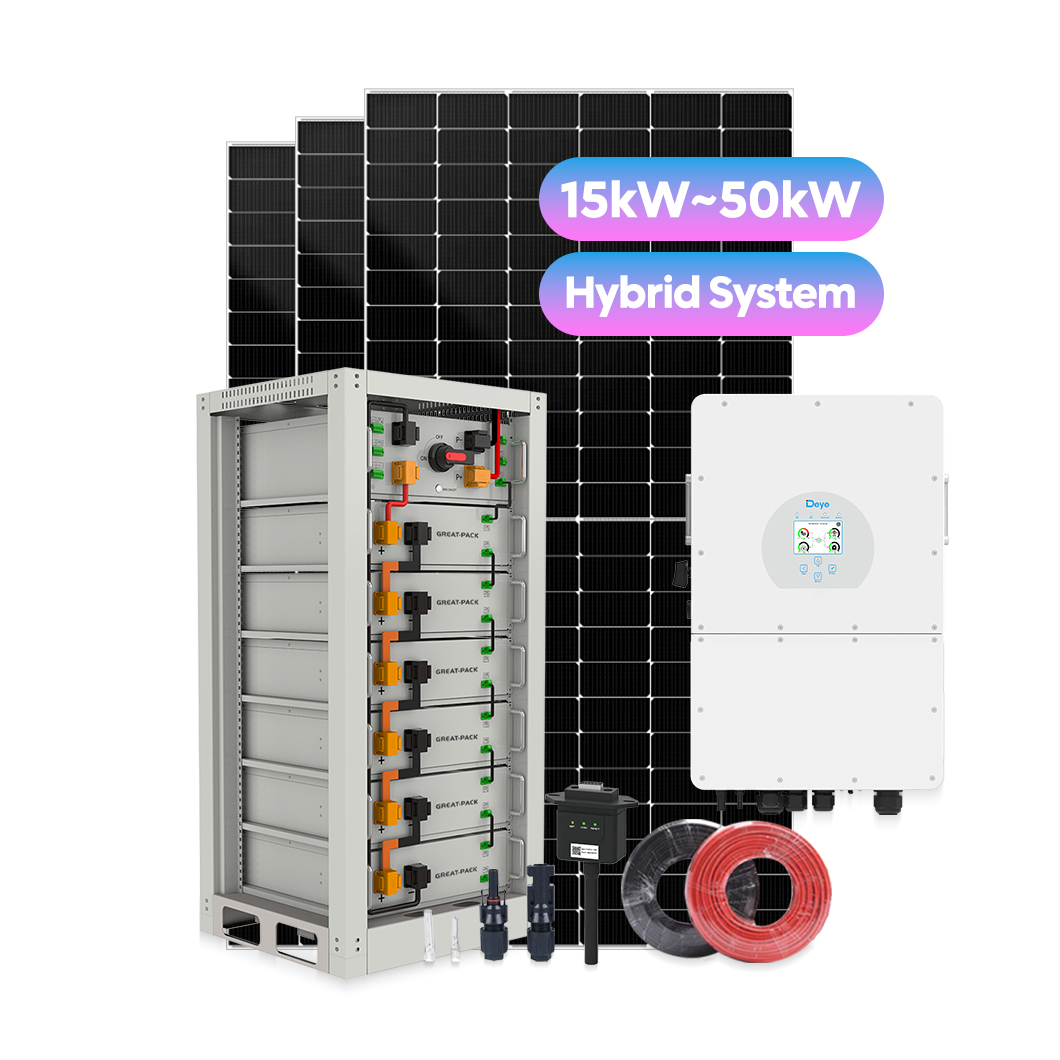 Complete Set Household 30kwh 50kwh High Voltage Solar 20kw System Kit Solar Panels For Home System