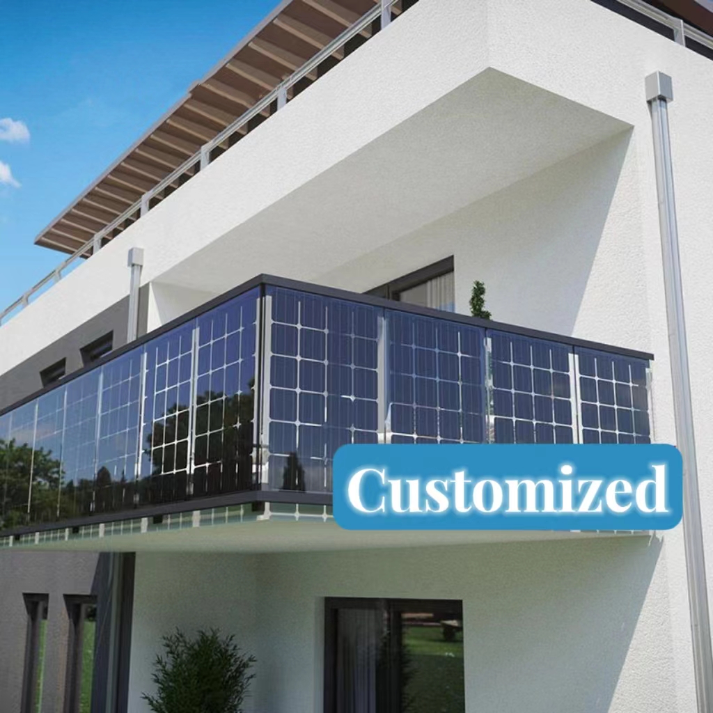 High Power OEM Transparent Solar Panels Bipv Solar Roof Integrated Panel Transparent Solar Shingles