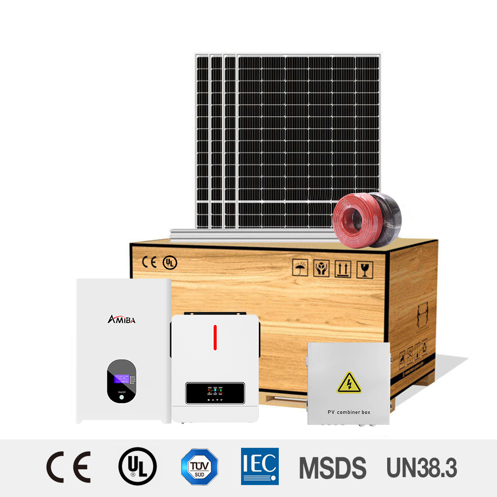 Solar Panel System 5kw 10kw 30kw Solar Panels Complete Kits 15Kw 20kva on Off Grid Solar Power Energy System With Battery