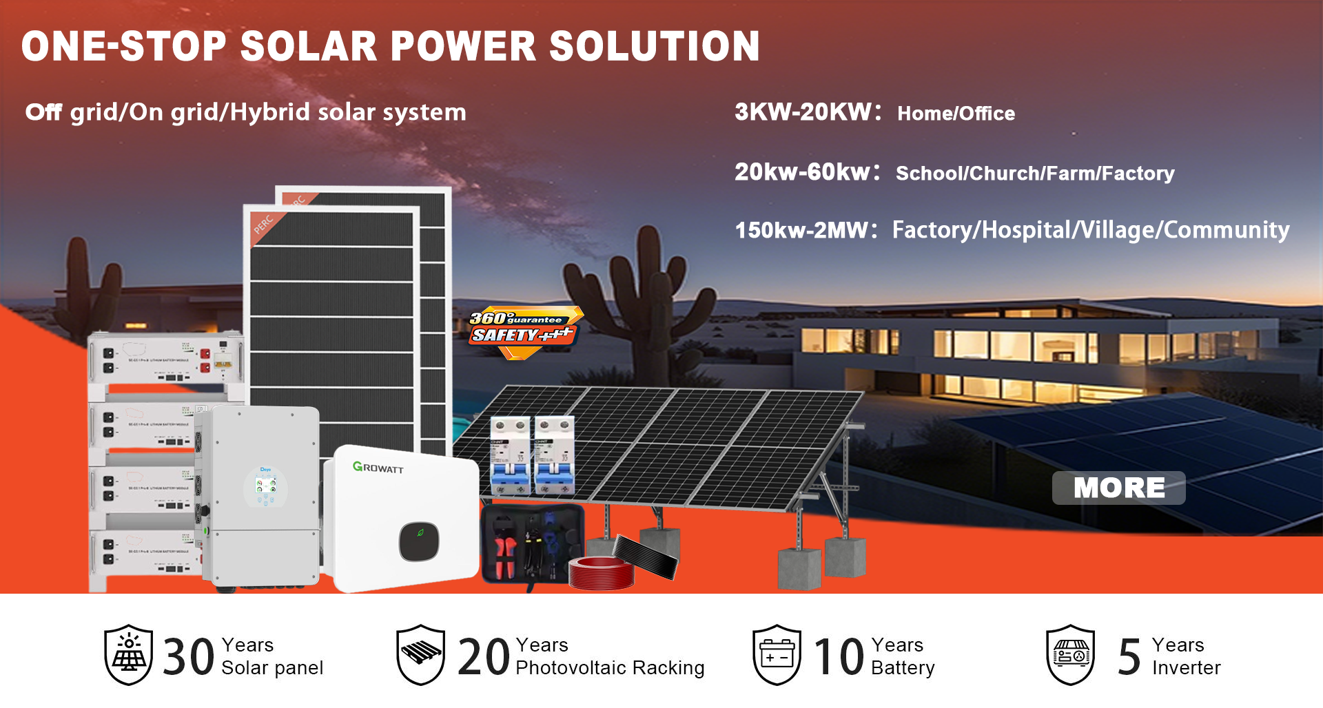 Off Grid Solar System Specs