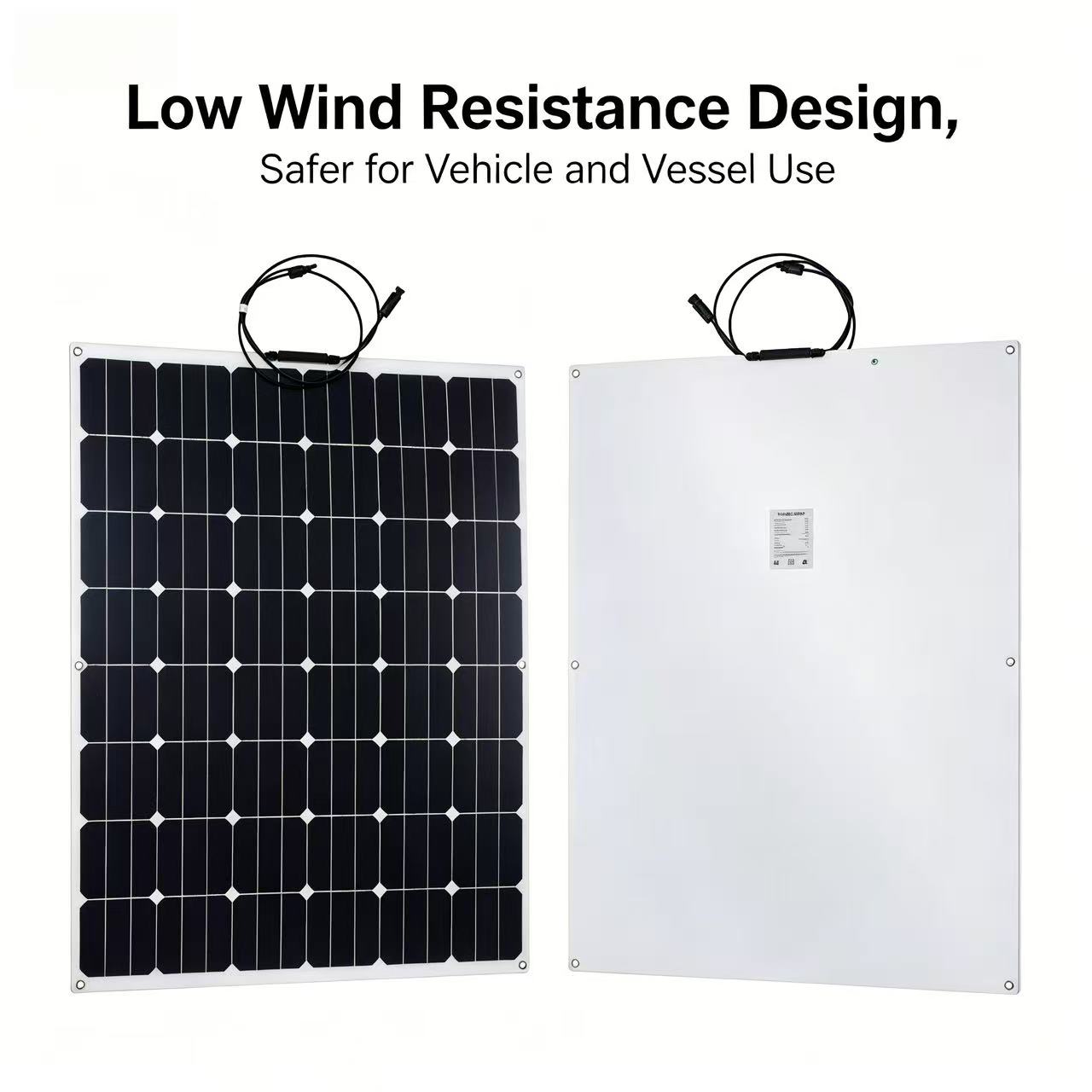 Ultra Thin Flexible Solar Panel High Efficiency Bendable Waterproof Solar Charger for RV Boat Outdoor Camping Mobile Power Phone