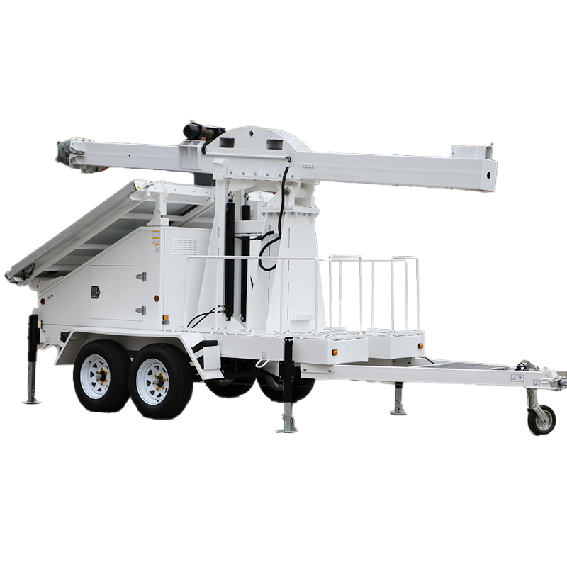 High Quality Durable Industrial MPPT Solar Panels Outdoor Mobile Power Generation Trailer With Folding Design