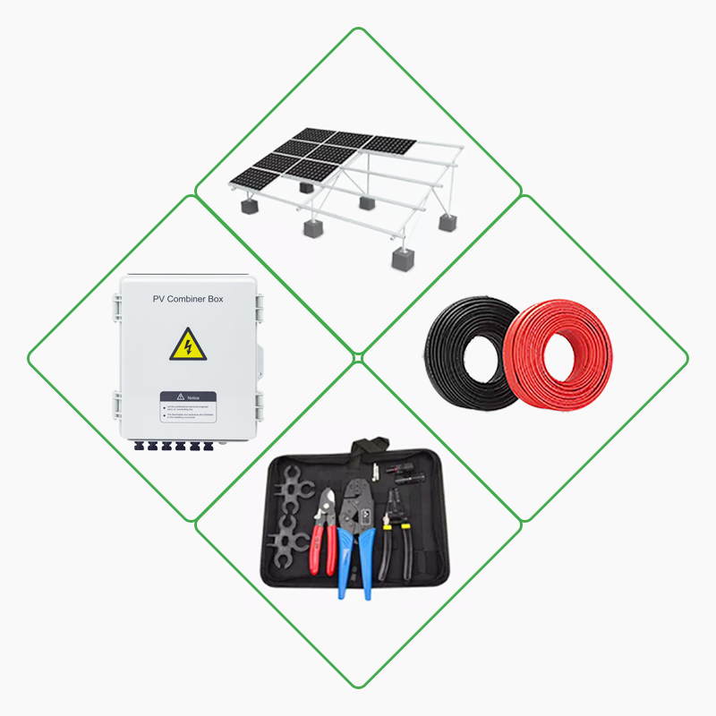 5kW 10kW 20kW 30kW 50kw Solar Panels With Battery And Inverter Complete Kit Hybrid Solar Energy System For Home