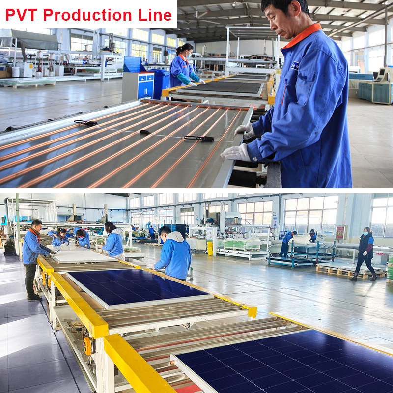 BTE High Efficiency Photovoltaic Thermal Pvt Hybrid Solar Panel for 450W to 1000W