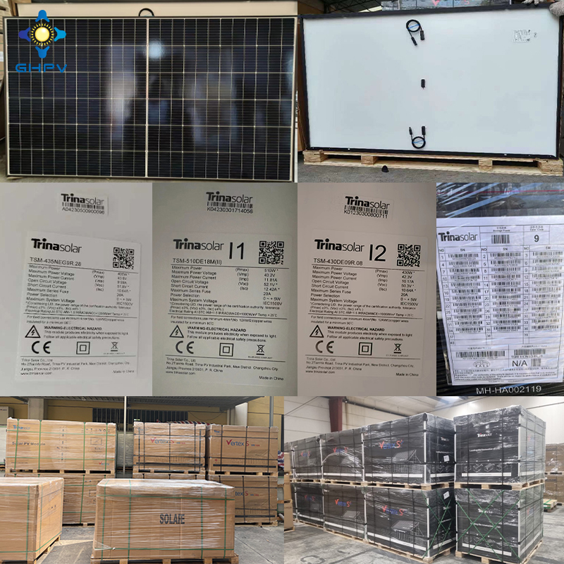 1000 Watt Solar Panels 720 Watt 1000w Paneles Solares PV Module Double Glass Topcon Half Cells Roof System Solar Panel