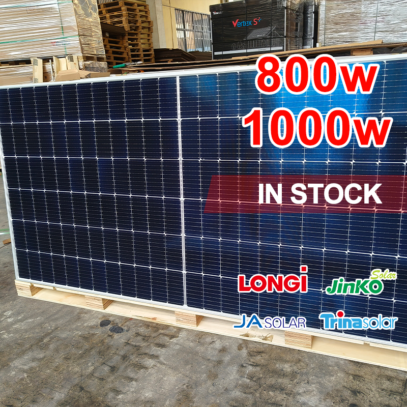 30 Years Warranty N Type Solar Panel 1000w 900w 800w Half Cell Solar Panel 700w 710w 720w 730w Double Glass HJT Solar Panels