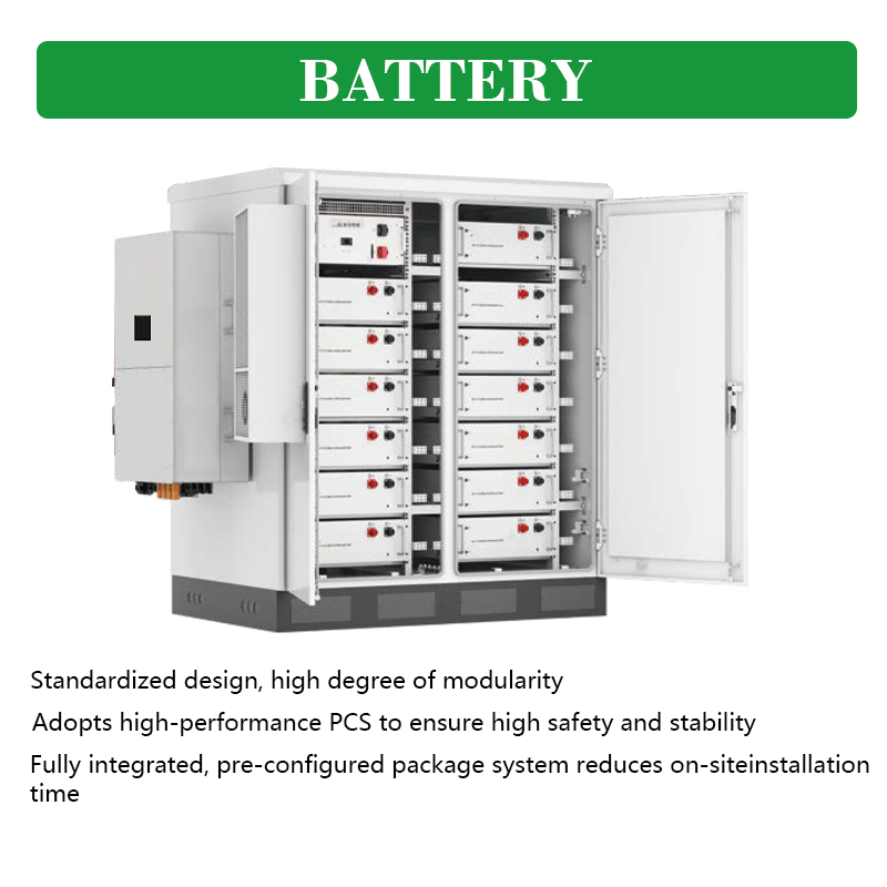 125kw 100kw Hybrid Solar Energy Storage System Power Station with Solar Panels Hybrid Solar Power System