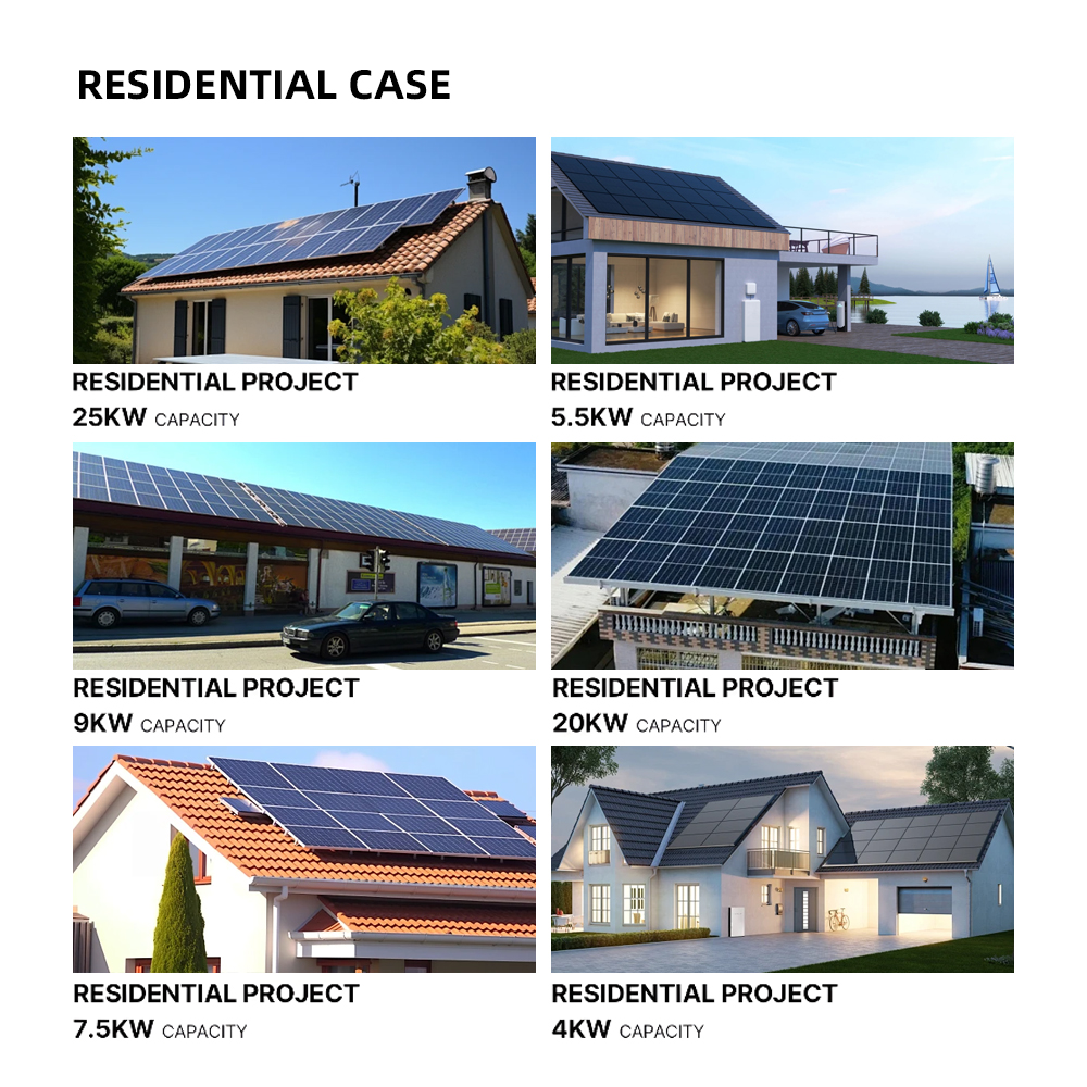 Solar Panel System 5kw 10kw 30kw Solar Panels Complete Kits 15Kw 20kva on Off Grid Solar Power Energy System With Battery