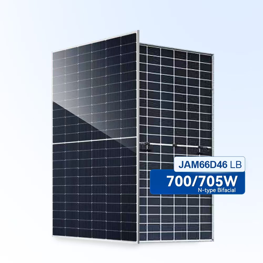 High Power JA Solar Panels 690w 700w 705w 710w Dual Glass Bifacial Photovoltaic Panels for Farm Factory Plants