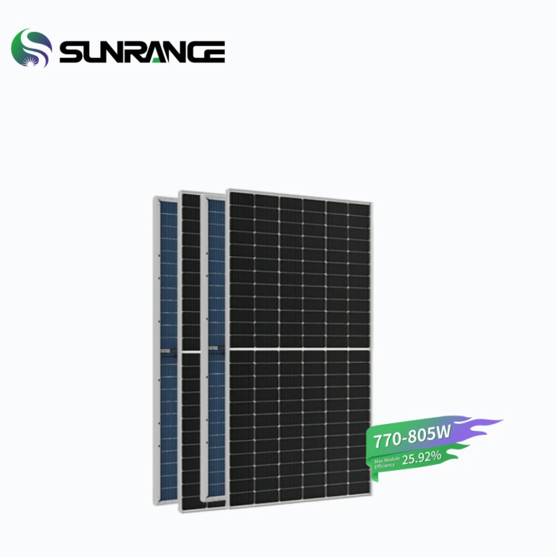 Sunrange 700W 720W 750W Topcon Bifacial Solar Cell PV Panel Module 770W 800W Solar PV Energy Modules for Commercial Solar Pane Powerl System