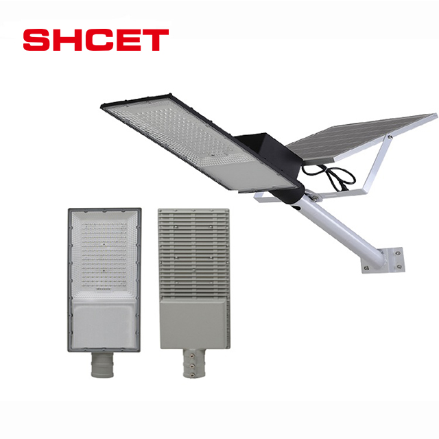 Manufacturer Premium Quality Solar Led Street Lights Split Separate Panel High Luminaria System Aluminum Road Garden SHCET