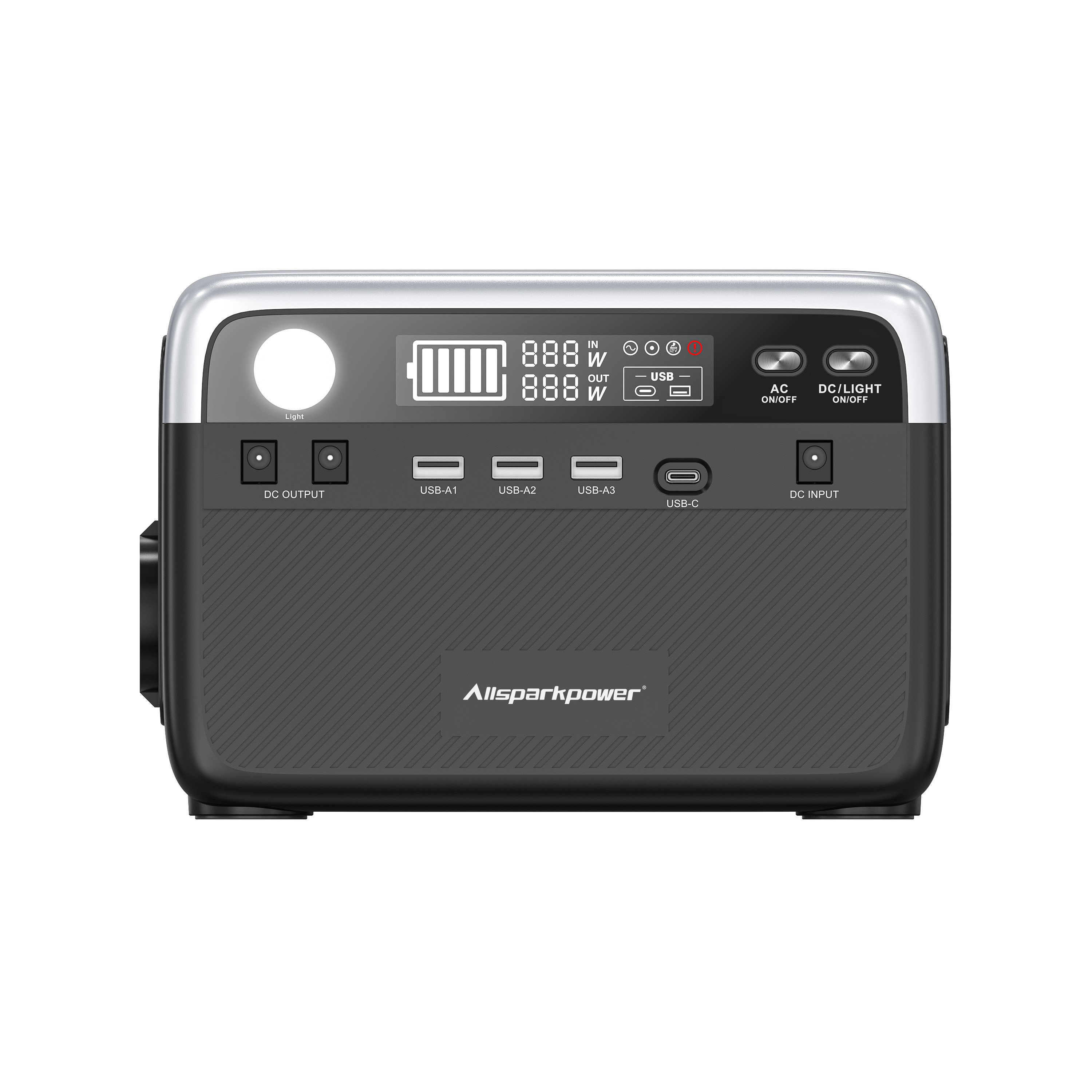 300W Portable Power Generator Lithium Ion Pure Sine Wave Inverter MPPT Solar Panel Car Charging Wireless Charging C Flashlight