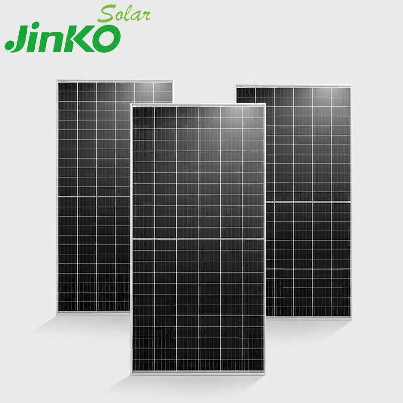 Jinko Factory Price Photovoltaic 585W 590W Bifacial Jinko Solar Panels With Double Glass Two-Sided Roof Solar Panel