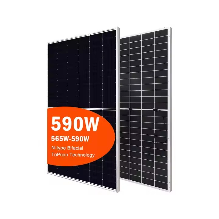 All-Black Aesthetic Design 550W 560W 570W 580W 590W Solar Panel for Residential Roof Photovoltaic PV Module Solar Power Panel
