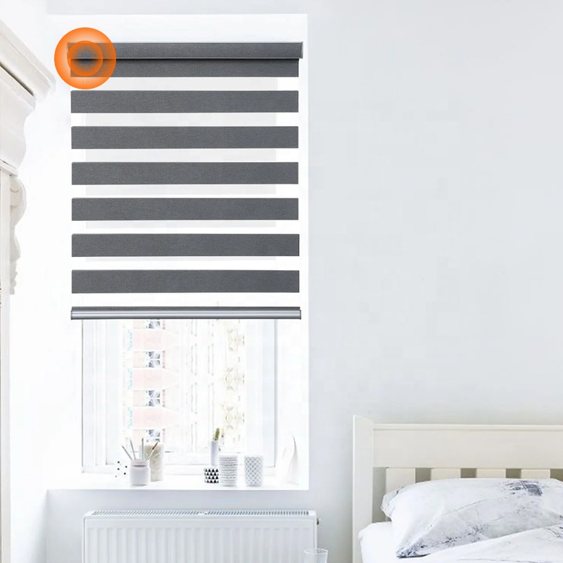 Modern Built-In Electric Motor Ultra-Thin Solar Panel Type-C Charging Window Work Automatic Remote Control Wifi Connectivity