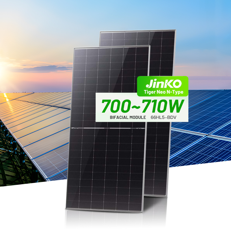 Advanced jinko tiger Neo N-type Solar Panel 700w 705w 710w 720w 750w Bifacial Pv Solar Panels for the Whole House