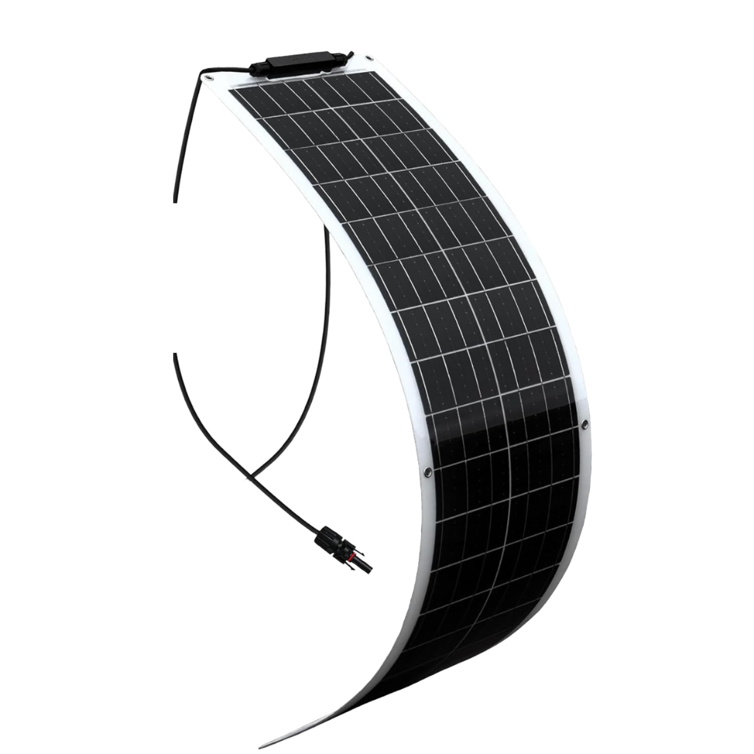 50W 100W Flexible Monocrystalline Solar Panel 12V 24V Battery Charger Black 20-21% Efficiency for Boat Car RV Yacht Marine
