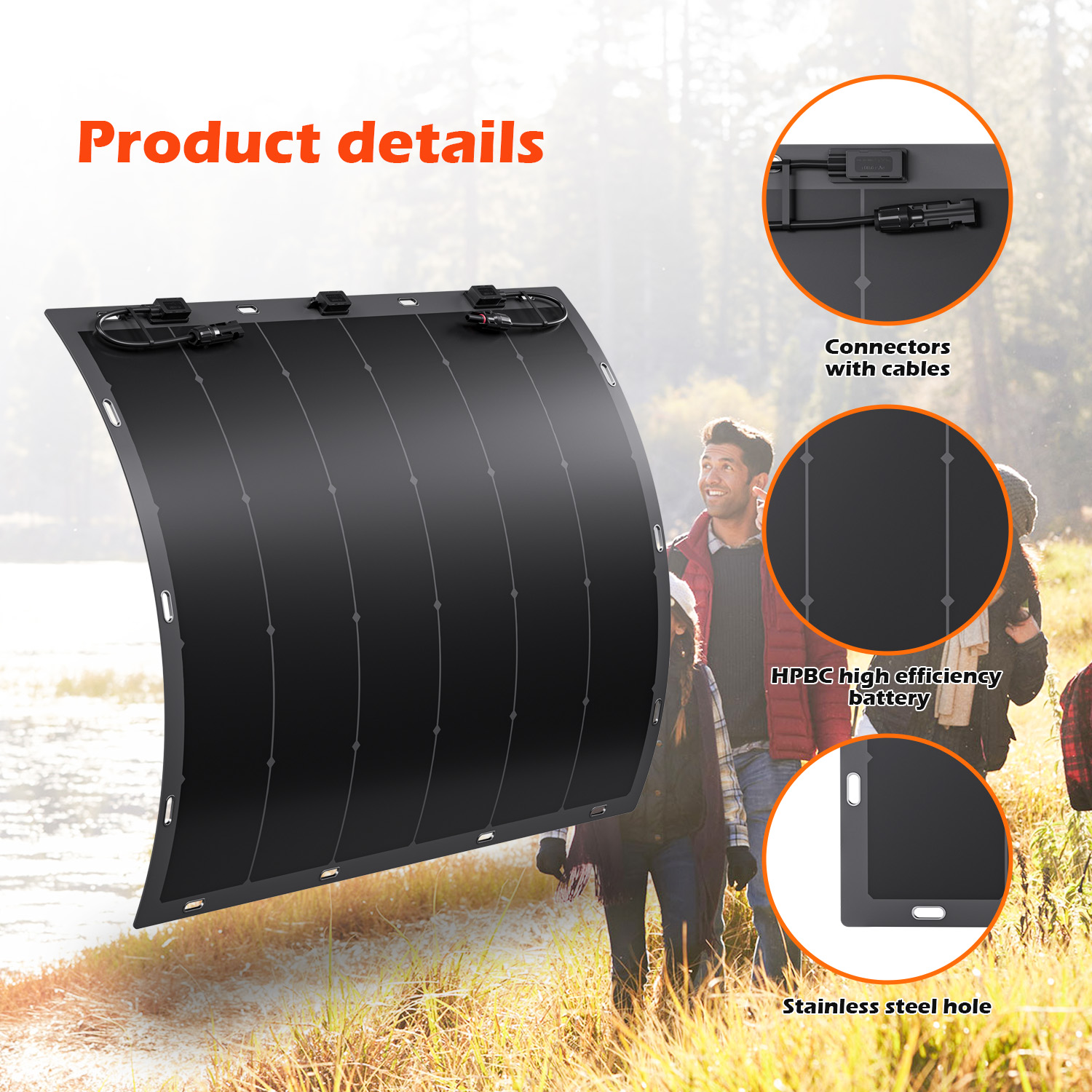 Flexible Solar Panel Detail 1