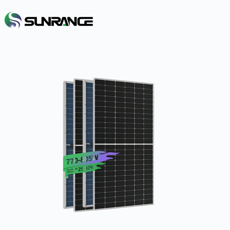 Sunrange Residential New House Solar Roof Top Panels 800W 850W Price Installed Solar Modules and Panels for Solar Power System