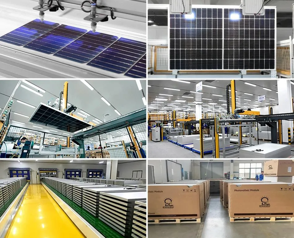 Half Cell Roof/Ground Mounted PV Panel Solar Module