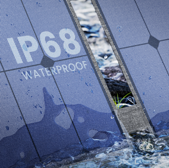Gendome Solar 200 200W Portable Foldable Solar Panel Monocrystalline IP68 Waterproof Fast Charging
