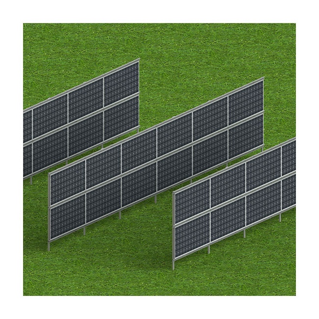 Durable Galvanized Steel Vertical Solar Mounting Bifacial Solar Fence System Wholesale