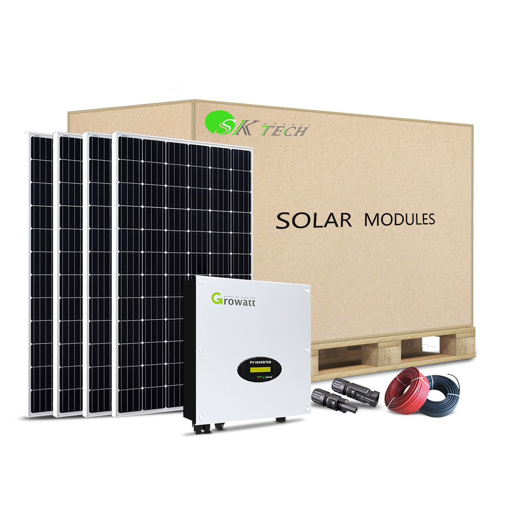 On Grid 6kw Solar Panel Set 5000w System for House Use Solar Power System 6kw