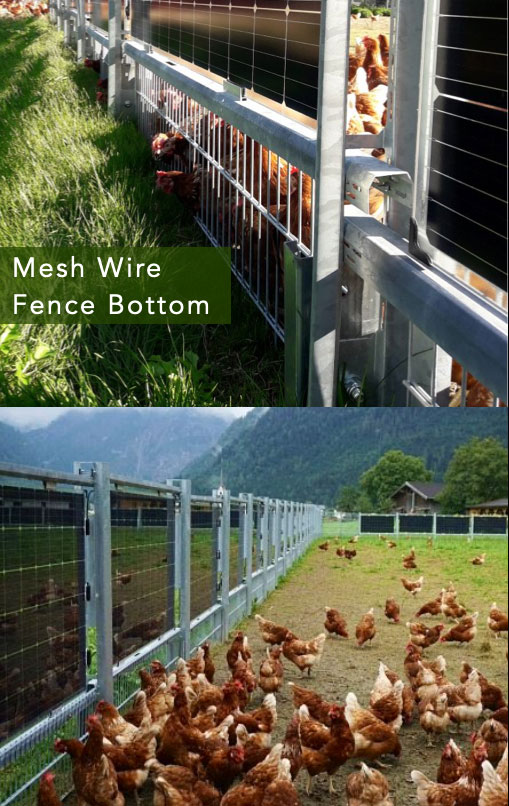 Energy-saving Solar Electric Fencing System Aluminum 440w/580w Solar Powered Fence Solar Panel Outdoor for Agriculture Farm