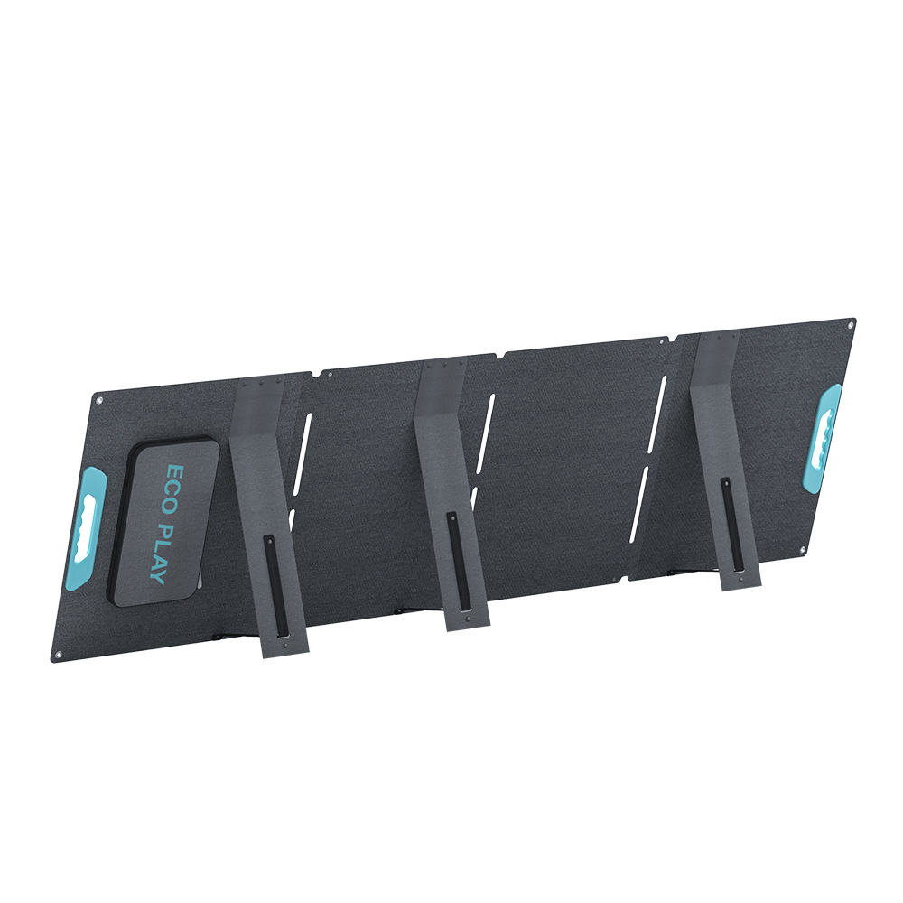 ECOPLAY 200W Foldable Solar Panel Portable Photovoltaic Recharging Power Source for Charging Power Stations in Series