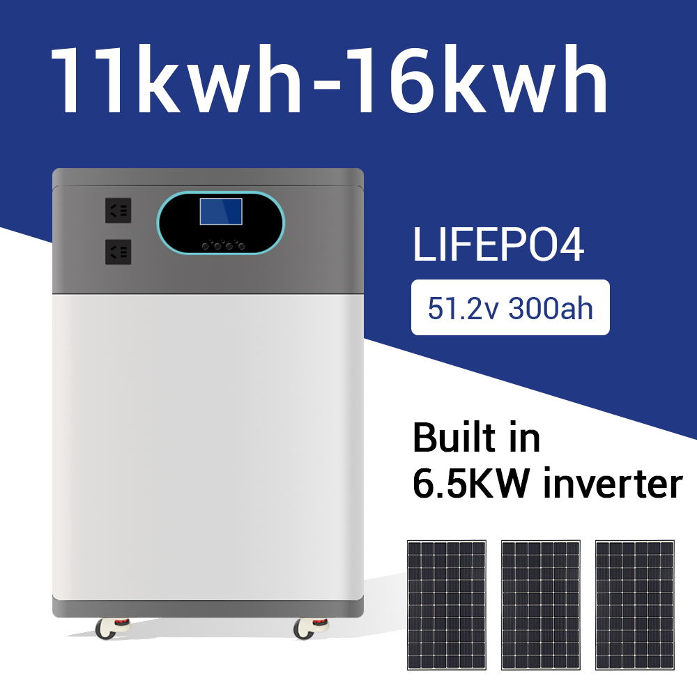 Complete 5Kw 6.5Kw 7Kw 7.5kw 11kw Solar System Kit Hybrid 16KWH Solar Panel Kit for Home Use
