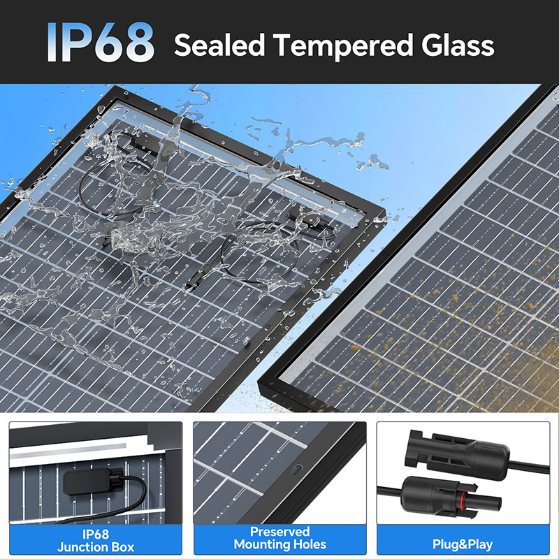 N Type Pv Solar Panels Home 120W Europe Warehouse Wholesale Bifacial Solar Pv Module Power Supply For Home