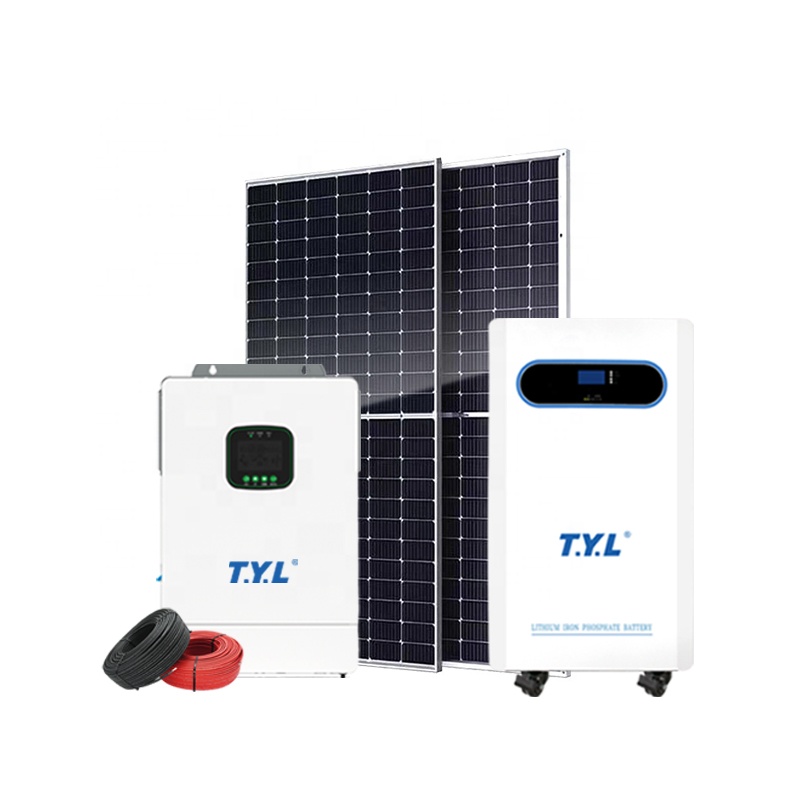 T.Y.L. 20KW Off Grid Solar Home System With MPPT Controller Monocrystalline Silicon Panels Dual Inverter Lithium Ion Battery